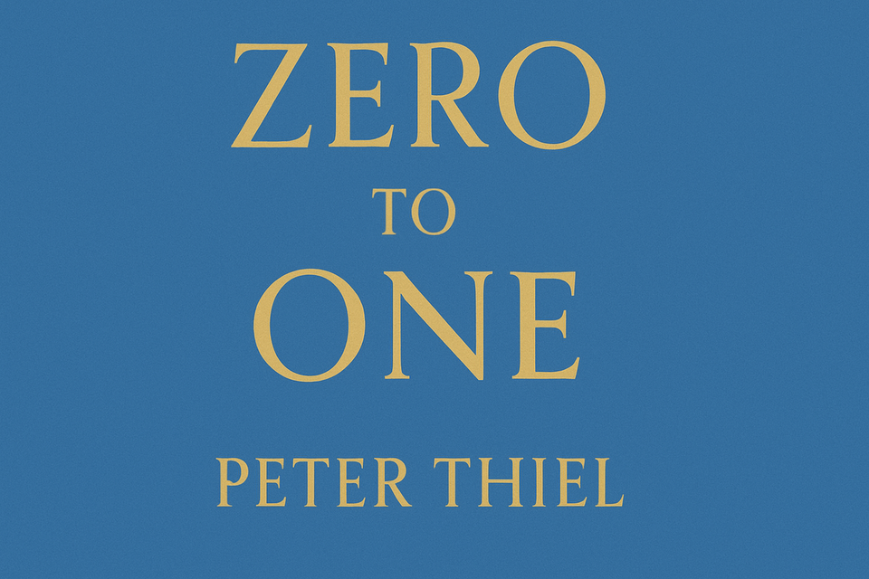Zero to One by Peter Thiel