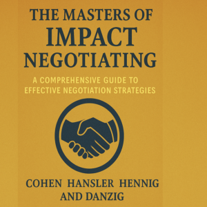 The Masters of Impact Negotiating: A Comprehensive Guide to Effective Negotiation Strategies by Cohen, Hansler, Hennig and Danzig