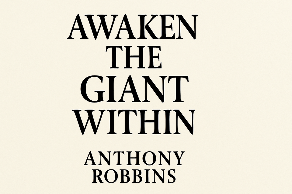 Awaken the Giant Within by Anthony Robbins